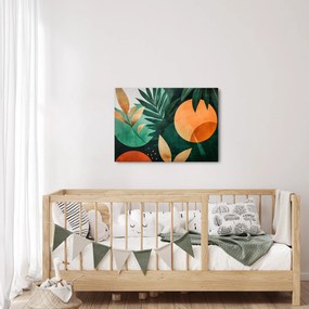 Obraz - Geometrické prírodné motívy (70x50 cm)