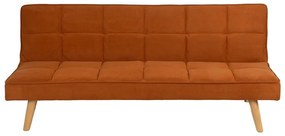 Ženilková rozkladacia pohovka v tehlovej farbe 175 cm – Ixia