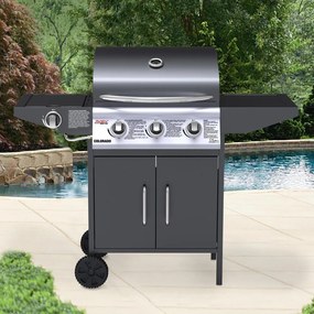 Plynový nerezový BBQ gril s bočným horákom Avenberg COLORADO
