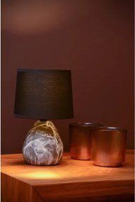 Lucide 47508/81/30 - Stolná lampa MARMO 1xE14/40W/230V čierna