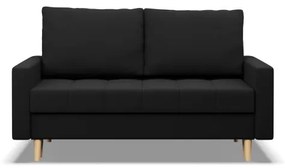 Dvojmiestna pohovka ELMA rozkladacia, čierna