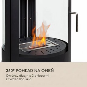 Blumfeldt Fiamme Circulo, etanolový krb, horák z nehrdzavejúcej ocele, 1,2 l, doba horenia 4-5 h