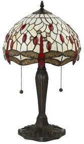Endon 64086 - Stolná lampa Tiffany DRAGONFLY 2xE27/60W/230V priemer 30 cm