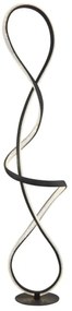 Globo 67341SS - LED Stojacia lampa SWIRL LED/36W/230V čierna