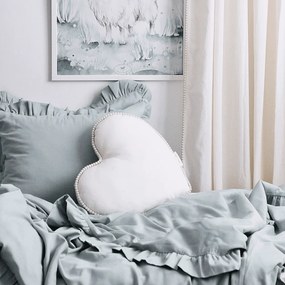 Junior obliečky s volánikmi zelená 100x135cm