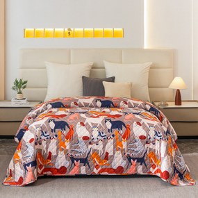 Prehoz na posteľ CATMOSPHERE, farebný Rozmer: 170 x 210 cm