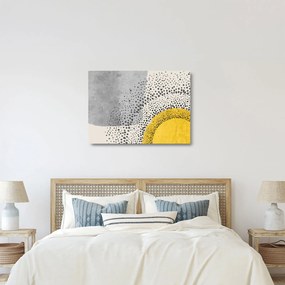 Sklenený obraz - Abstraktná maľba pláže N⁰3 (70x50 cm)