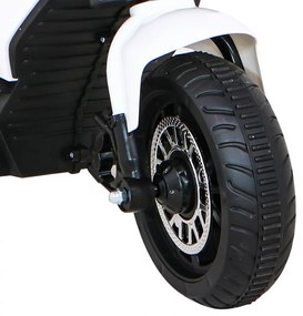 Motorka na batérie pre deti FAST TOURIST  - biela