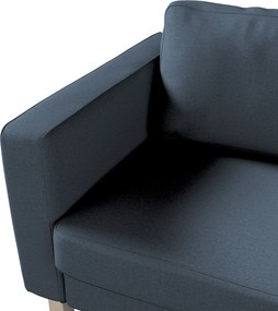 Poťah na sedačku Karlstad (nerozkladací, 3-miestny, krátky) farba produktu modrá látka zapletaná