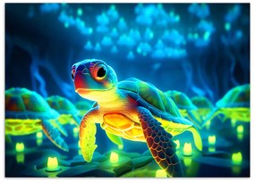 Gario Obraz na plátne Zelené korytnačky Rozmery: 90 x 60 cm