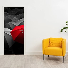 Fototapeta na dvere - Otvorené dáždniky (95x205cm)