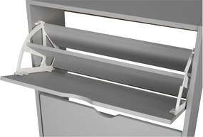 Sivá výklopná skrinka na topánky 60x118x24 cm Stelo – Bonami Essentials