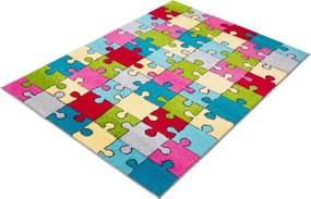 Koberec Agnella Funky Top Super Puzzle žltý