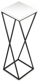 Stojan na kvety LOFT 70x24 cm čierna/biela