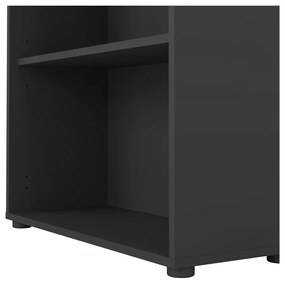 Antracitová knižnica 80x124 cm Sign – Tvilum