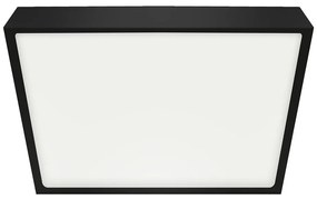 Emithor Stropné LED svietidlo LENYS III. 27026, 27 x 27 cm, 24 W, IP20/IP44, čierna, 27 x 27 cm