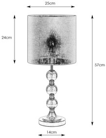 Markslöjd 108574 - Stolná lampa OCTO 1xE27/40W/230V čierna/zlatá