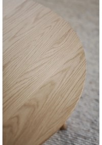 Okrúhly konferenčný stolík v dekore duba v prírodnej farbe 90x90 cm Yumi - Rowico