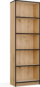Knihovna R60 60 cm dub Artisan/černá