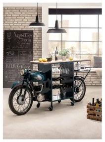 furniture-nabytek.cz - Barový stôl Triumph Bike, lakovaný kov, viacfarebný – 218×56×102 cm