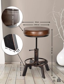 Set 2 stoličiek Destin - bronzová