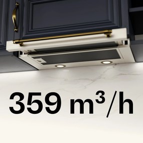 Klarstein Victoria výsuvný digestor elegantný, retro inšpirovaný, nadčasový EEC A++ 359m³/h 60cm