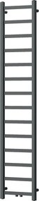 Mexen Bolt, vykurovacie teleso 1800 x 400 mm, 406 W, spodné a stredové, antracitová, W126-1800-400-00-66