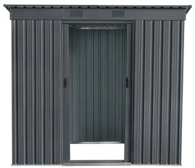 Záhradný domček BestBerg ZDR-2A / 2,4 m² / 110 x 217 x 191 cm / sivá