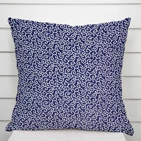Biante Bavlnená obliečka na vankúš Sandra SA-257 Ornamenty na tmavo modrom 50 x 70 cm