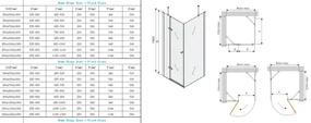 Mexen Roma, sprchovací kút 70 (dvere) x 60 (stena) cm, 6mm šedé sklo, chrómový profil, 854-070-060-01-40