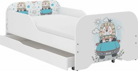 Wooden Toys Detská posteľ MIKI 140x70 Lev kráľ