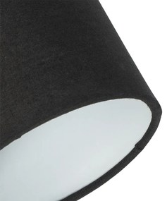 Moderné stropné svietidlo čierne 3-svetelné - Hetta