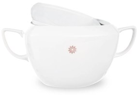 Polievková misa s pokrievkou MONA, hranatá, porcelán, 33 x 24 cm