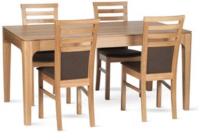 Stima Dubová jedálenská stolička BART Vyberte odtieň ->: Dub, Vyberte látku ->: BOSS marrone 5