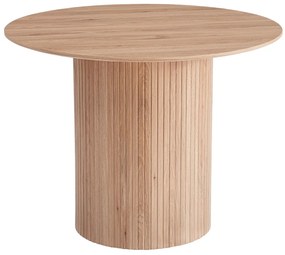 Jedálenský stôl, dub, priemer 100 cm, PAOLO
