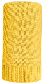 NEW BABY Bambusová pletená deka NEW BABY 100x80 cm žltá