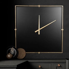 DEKORATÍVNE HODINY 22 80X5X80 CM ČIERNE