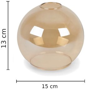 Luster na lanku JANTAR BLACK 2xE27/60W/230V