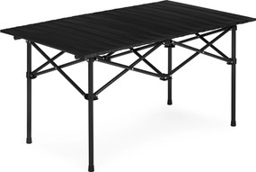 Turistický skladací stôl 95x55 cm kempingový stôl s taškou čierny MultiGarden