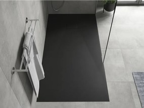 Mexen Hugo, SMC obdĺžniková sprchová vanička 170 x 90 cm, čierna matná, 42709017
