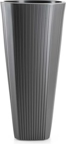 PLASTOVÝ KVETINÁČ MORA 39X81 CM ANTRACITOVÁ