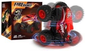 Auto na diaľkové ovládanie, žralok - červené