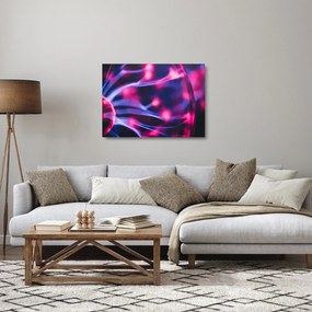 Abstraktný fialový sklenený obraz (70x50 cm)