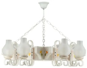 Brilagi - Luster na reťazi QUEEN 8xE14/40W/230V buk/krémová