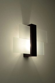 SOLLUX LIGHTING Nástenné moderné osvetlenie FENIKS 1, 1xE27, 60W, tmavohnedé