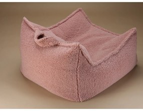 Ružový detský sedací vak z textílie buklé Chair – Wigiwama