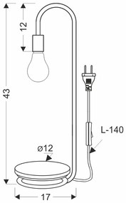 PROXIMA.store - Minimalistická stolná lampa ABI