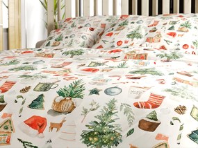 Mikroflanelové obliečky FESTIVE MAGIC biele Rozmer obliečky: 2 ks 70 x 90 cm | 200 x 220 cm