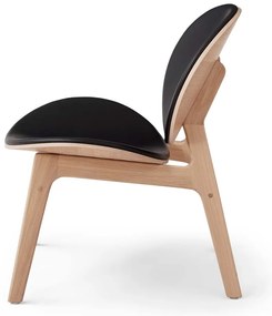 Dubové kreslo s koženým čalúnením Findahl by Hammel