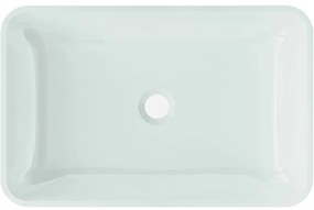 Mexen Megan, sklenené umývadlo na dosku 56 x 36 x 11 cm, biela, 24135630